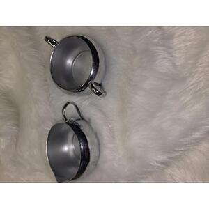 Silver/Chrome Creamer and Sugar Bowl Set